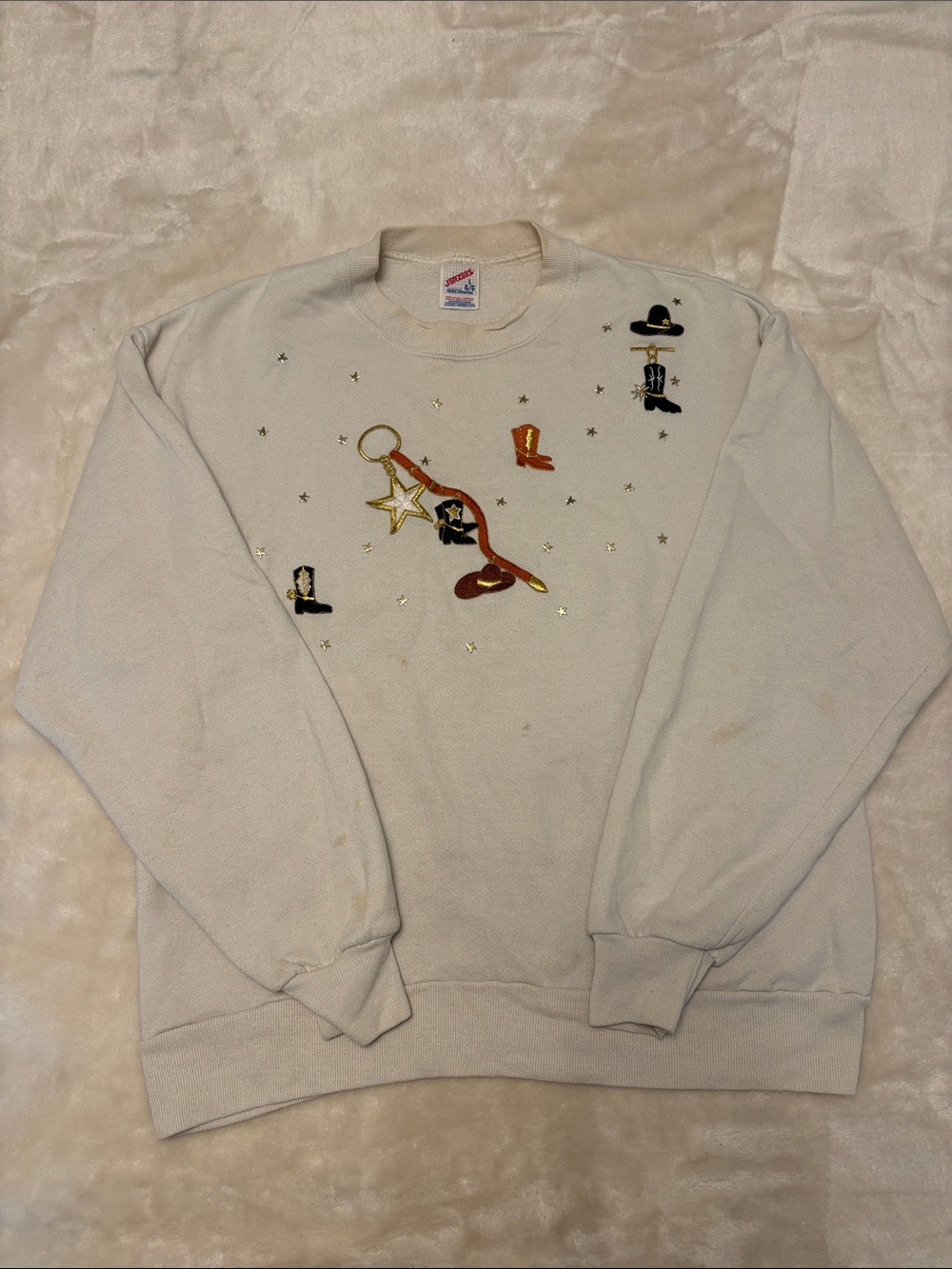 Vintage Western Cowboy Crewneck Sweater